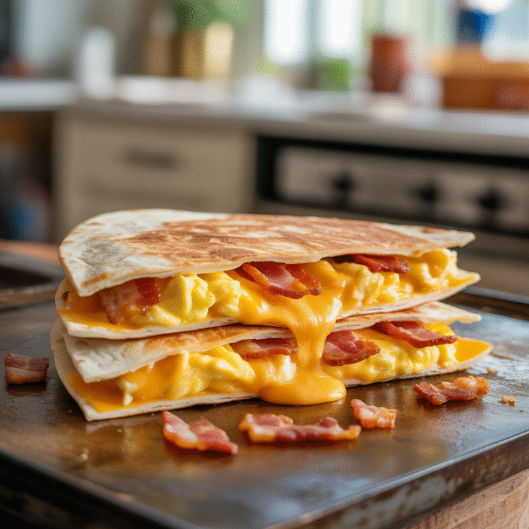 🌯 Rise & Fry: The Keto Breakfast Quesadilla That Slaps