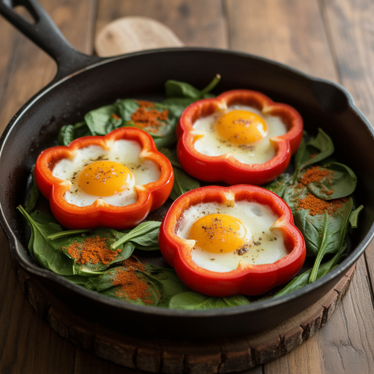 🌶️ Bell Pepper Egg Rings: The Keto Breakfast That Looks Fancy But Takes 5 Minutes