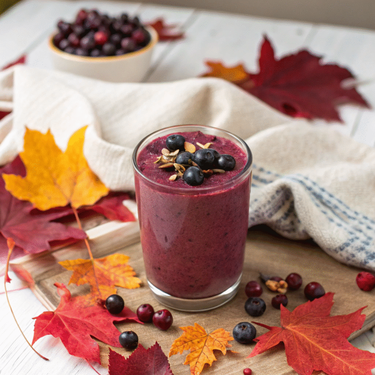 🍂 Acai Autumn Bliss: The Cozy Berry Smoothie