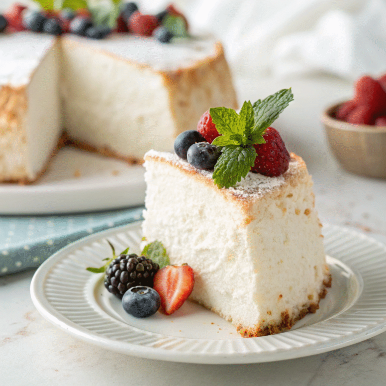🍰 Cloud-Like Craving Crusher: The “Zero-Guilt” Angel Food Cake