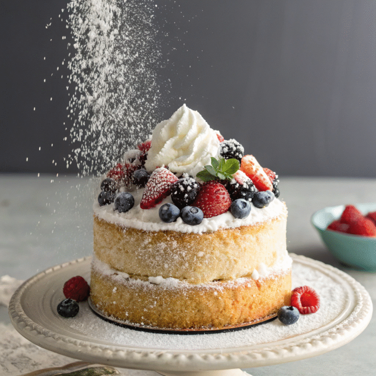 🍰 Cloud-Nine Dessert Alert: Angel Food Cake with Mixed Berries