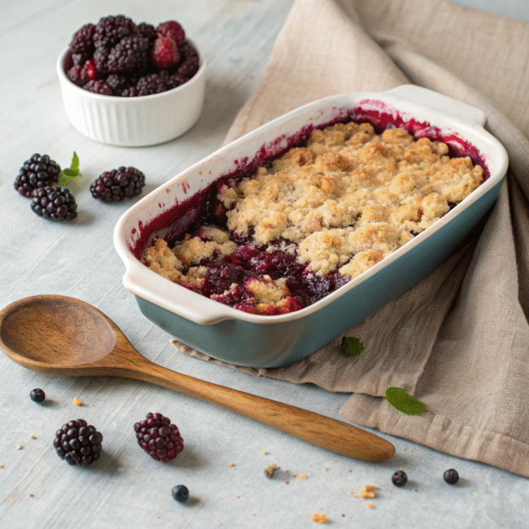 🍏🫐 Apple and Blackberry Crumble