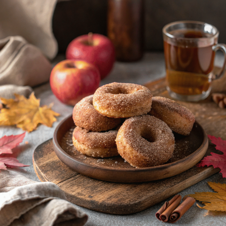 🍏 Rustic Apple Cider Doughnuts: Your Cozy-Fall Snack in a Circle