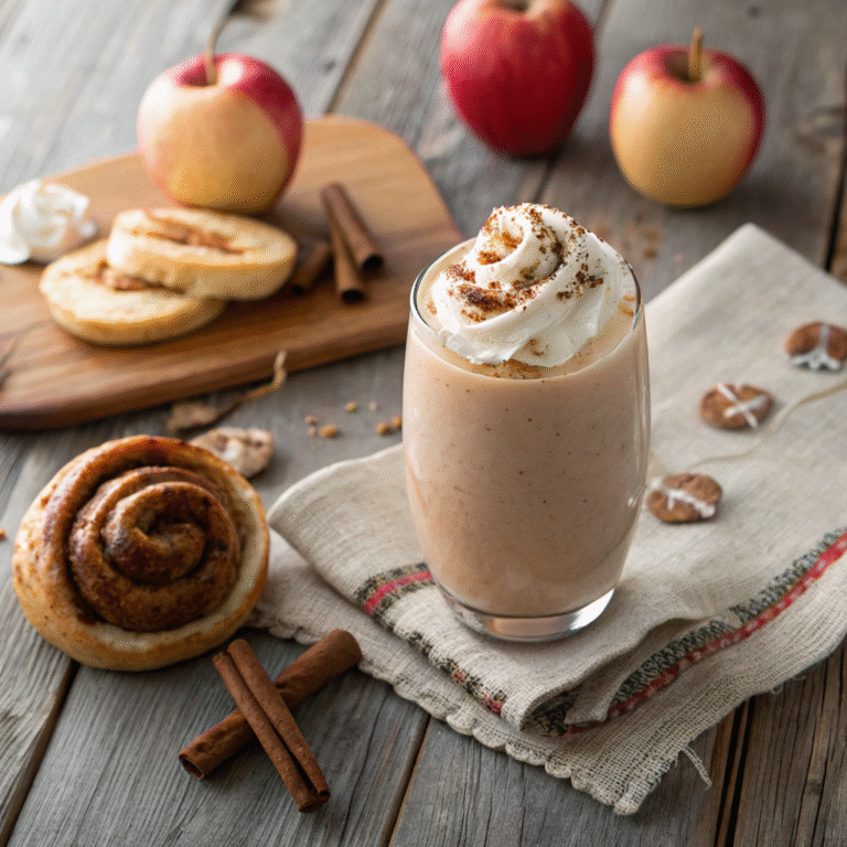 🍏 Apple Cinnamon Roll Smoothie: Dessert Vibes for Breakfast