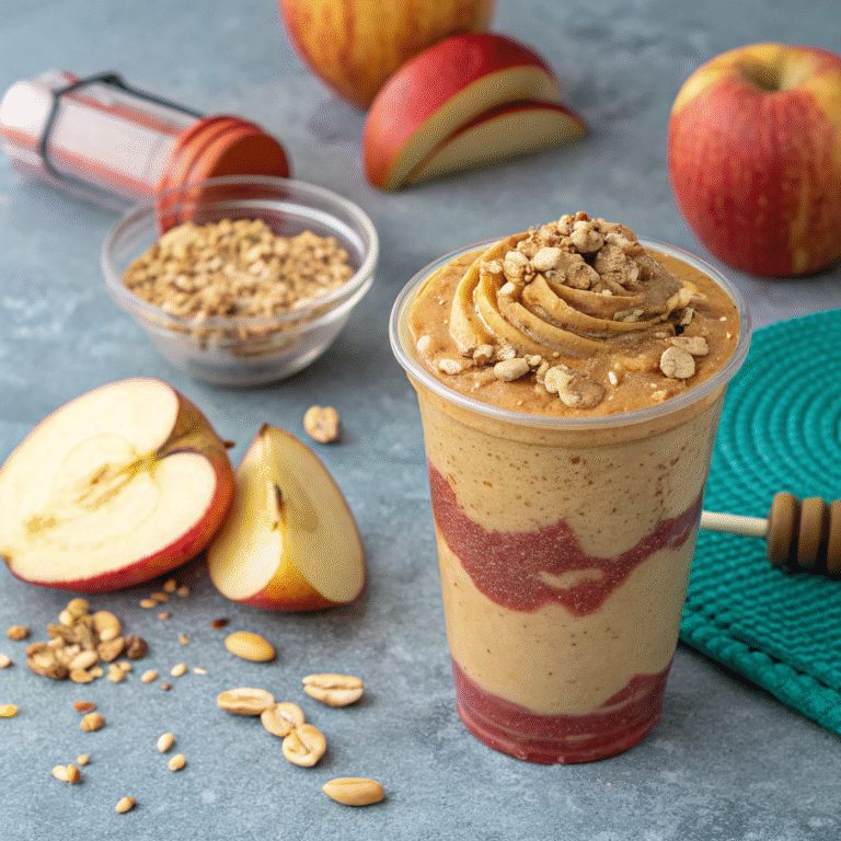 🍏🥜 Apple-Peanut Butter Power Shake: Your Blender’s New MVP