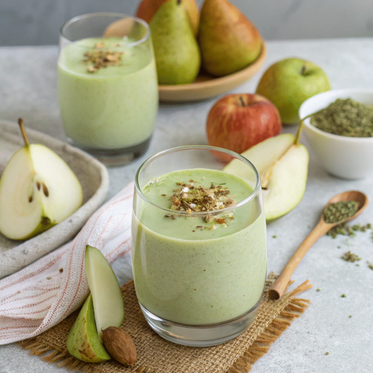 Apple Pear Cardamom Smoothie: Your Cozy-Vibes-in-a-Glass 🍏🍐✨