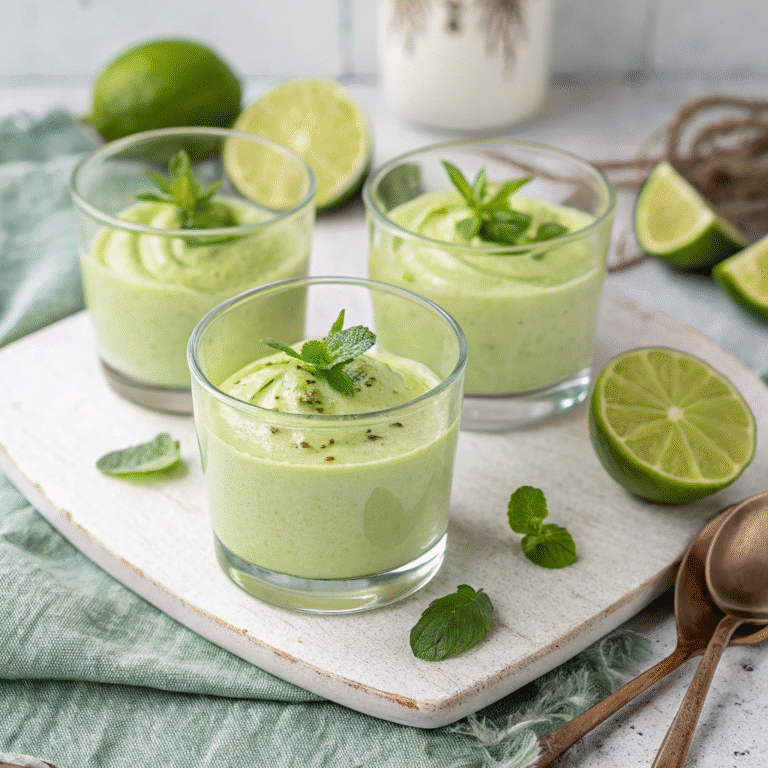 🥑🍋 Avocado Lime Mousse: The Green Dream Dessert