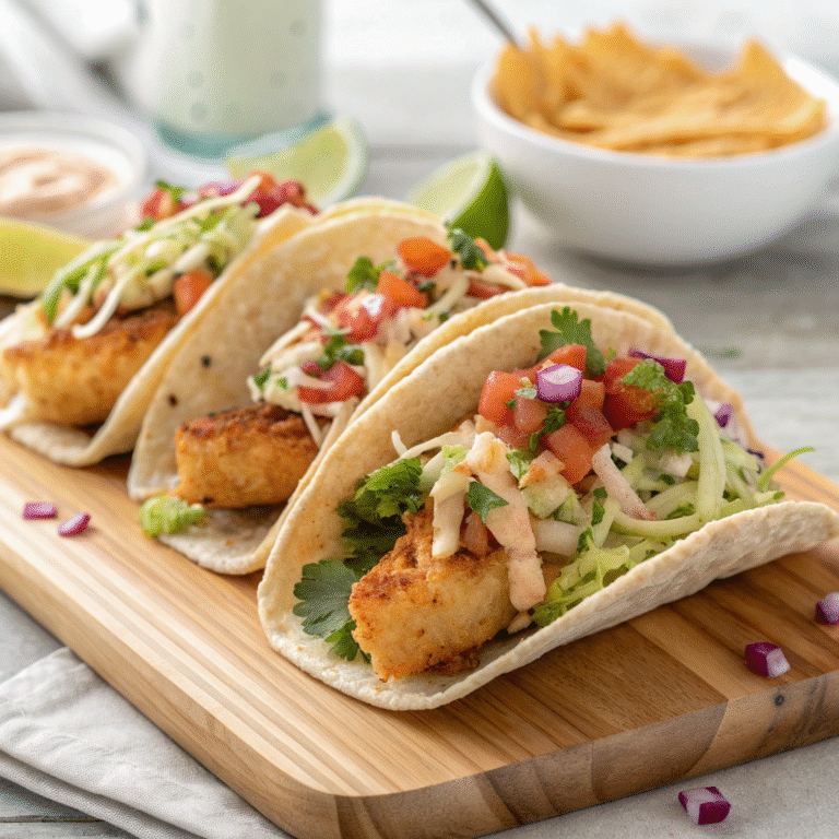 🌮 Baja Fish Taco Party: Crispy Beer-Battered Bliss