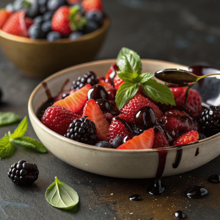 🍓🍇 Balsamic Berry Magic: Meet Your New 5-Minute Dessert