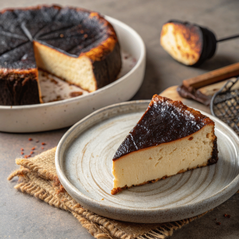 🔥 Basque Burnt Cheesecake: Spain’s Happy Accident Gone Viral