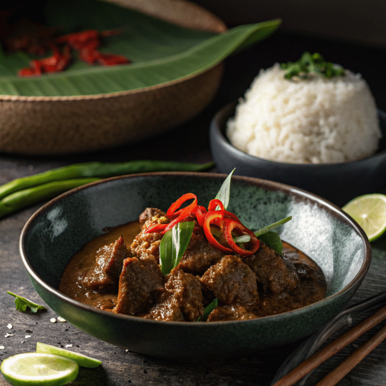 🌴 Coconut-Caramel Dream: Beef Rendang That Slaps 🇮🇩