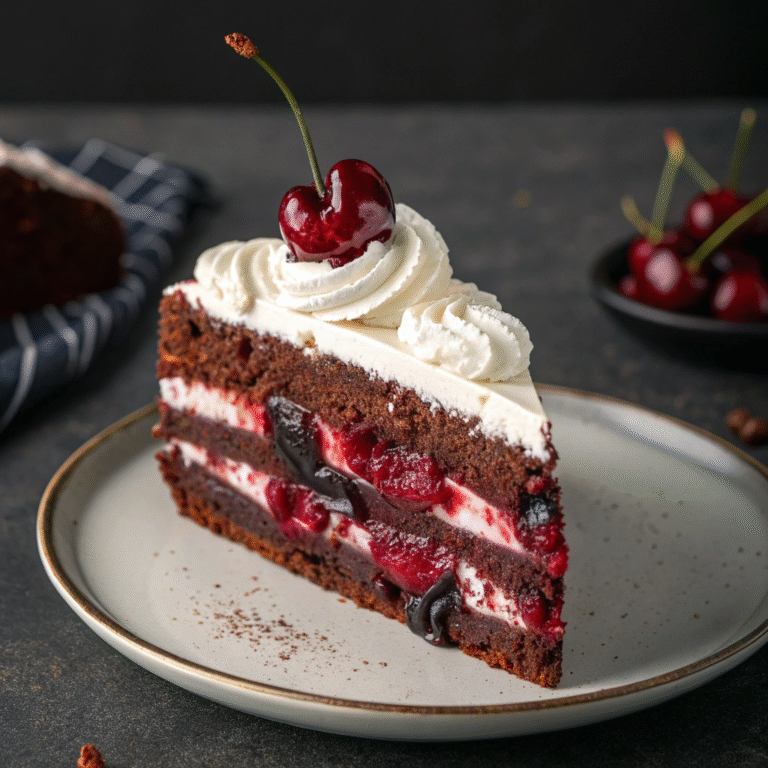 🍰 Black Forest Cake (Schwarzwälder Kirschtorte): The Boozy Chocolate Show-Stopper