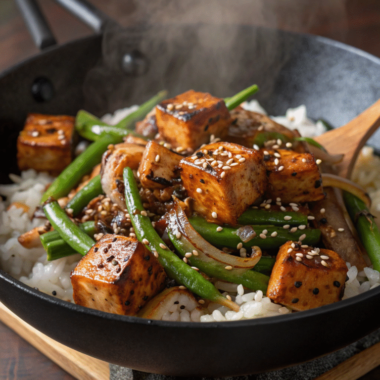🔥 Take-Out Fake-Out: Black Pepper Tofu & Green Beans That Slap