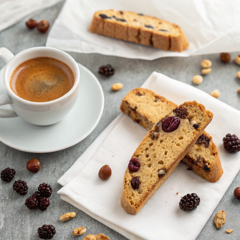 🍪 Nutty Berry Crunch Alert: Blackberry & Hazelnut Biscotti Bliss