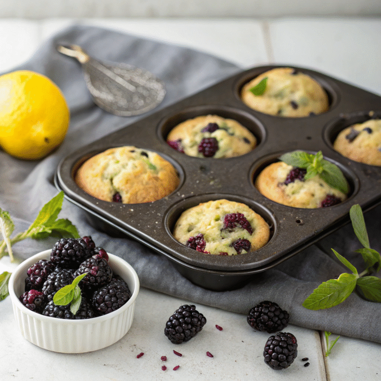 ๐ฟ Muffin Mood Booster: Blackberry & Lemon Verbena Magic ๐ง