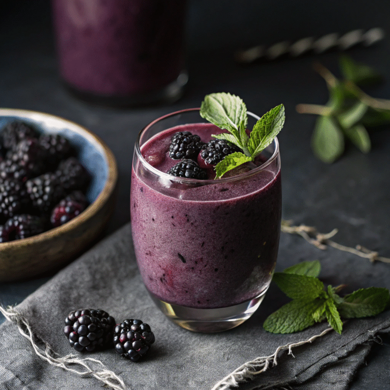 🌿🖤 Midnight Herb Magic: The Blackberry Sage Smoothie