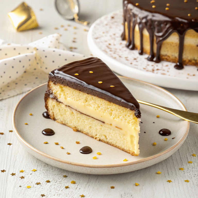 🍰 Boston Cream Daydream: The Custard-Stuffed Cake You Need