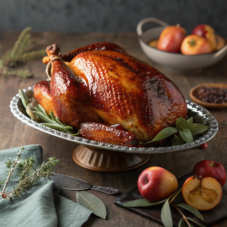 🦃 Sweet-Heat Holiday Hero: Brown Sugar Bourbon Turkey