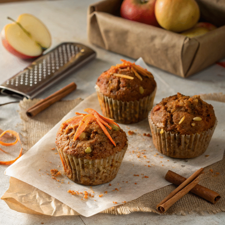 🥕🌞 Morning Glory Makeover: Carrot-Apple Power Muffins