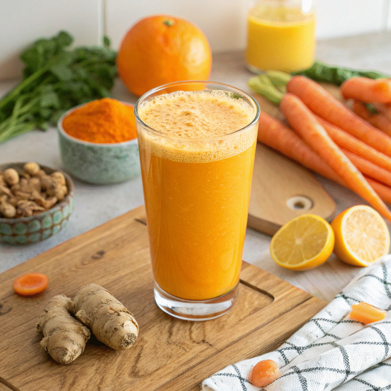 ๐ฅ๐ Golden Carrot Kick-Start: Carrot-Ginger-Turmeric Smoothie