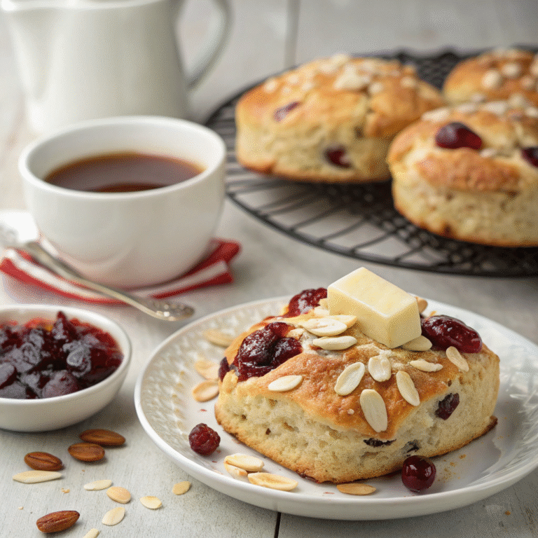 🍒 Rustic Cherry & Almond Scones: Your Cozy Kitchen Flex