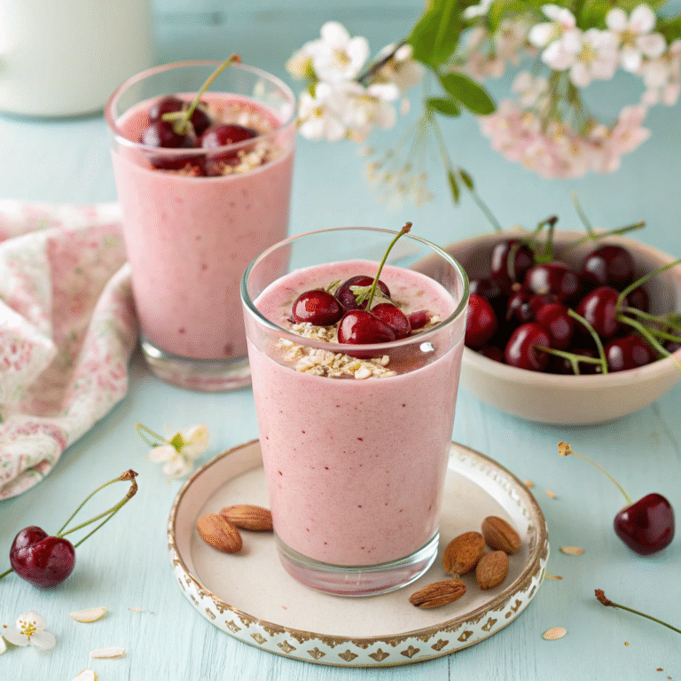 🍒🌰 Cozy Cherry-Almond Spice Smoothie