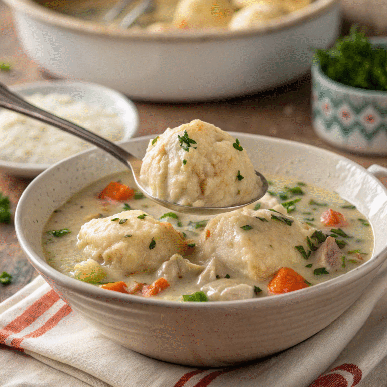 🍗 Cozy Pot of Comfort: Chicken & Dumplings