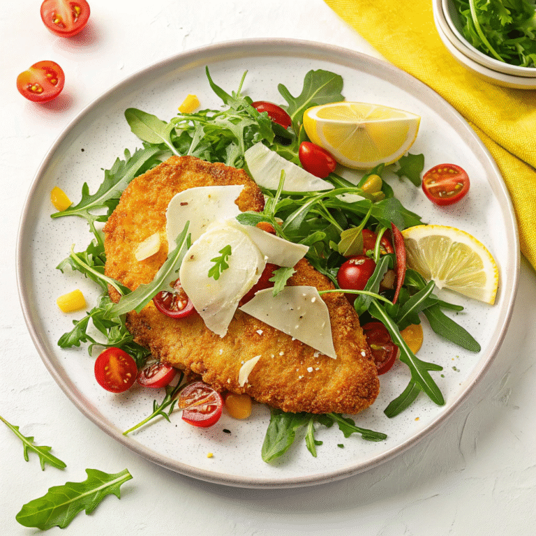 🍗 Crunch Time Classic: Chicken Milanese With Zesty Arugula Salad