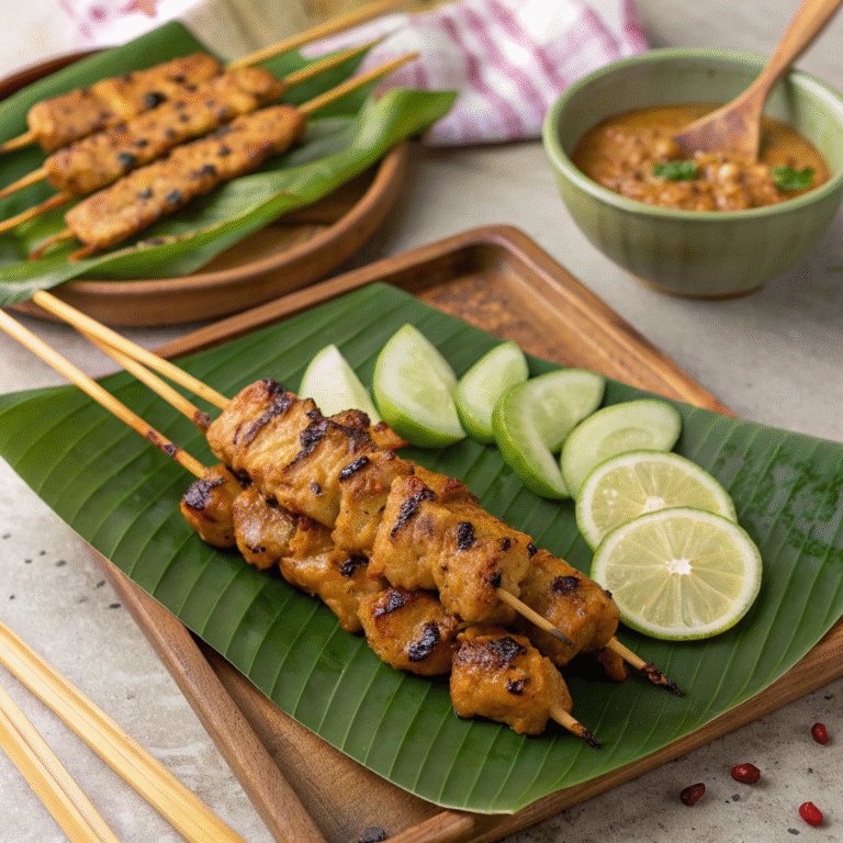🔥 Satay Party Starter: Chicken Skewers That Bring the Heat 🔥