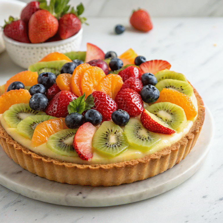 🍰 Rainbow Classic Fruit Tart: The Dessert That Makes Grown-Ups Giggle