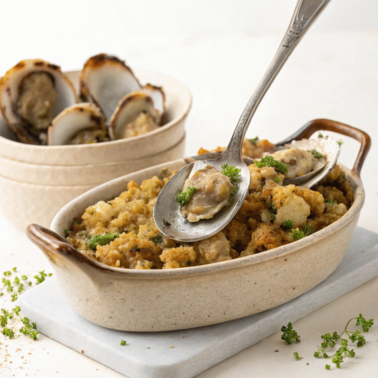 🐚 Coastal Comfort Classic: Oyster Stuffing You’ll Actually Crave