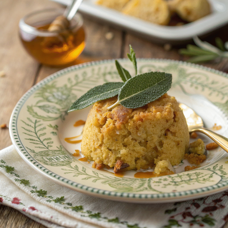 🍞 Sweet-Savory Magic: Cornbread Stuffing with Sage & Honey