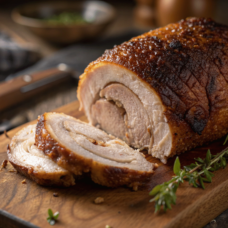 🦃 Crispy-Skin Turkey Porchetta: Fennel, Herbs, and Pure Showstopper Energy