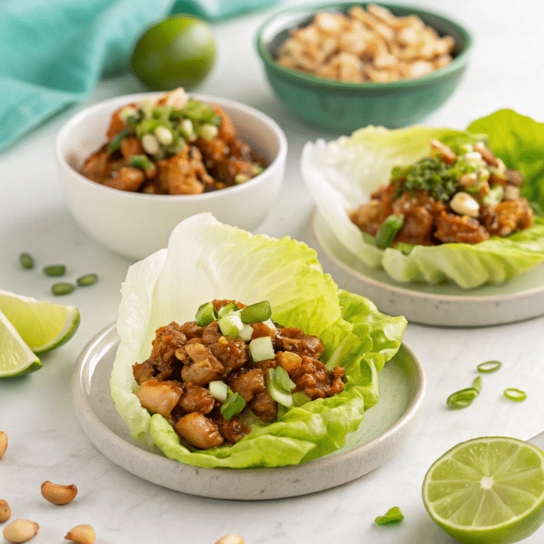 🥗 Crunchy Chicken Bliss in Lettuce Cups