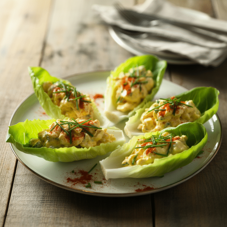 ๐ฅ๐ฟ Crunchy Egg Salad Lettuce Boats: Chive & Paprika Party