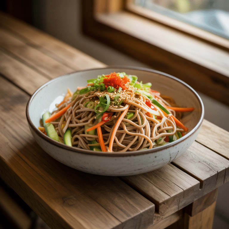 🍜 Noodle Nirvana Alert: The Crunchy Soba Power Bowl