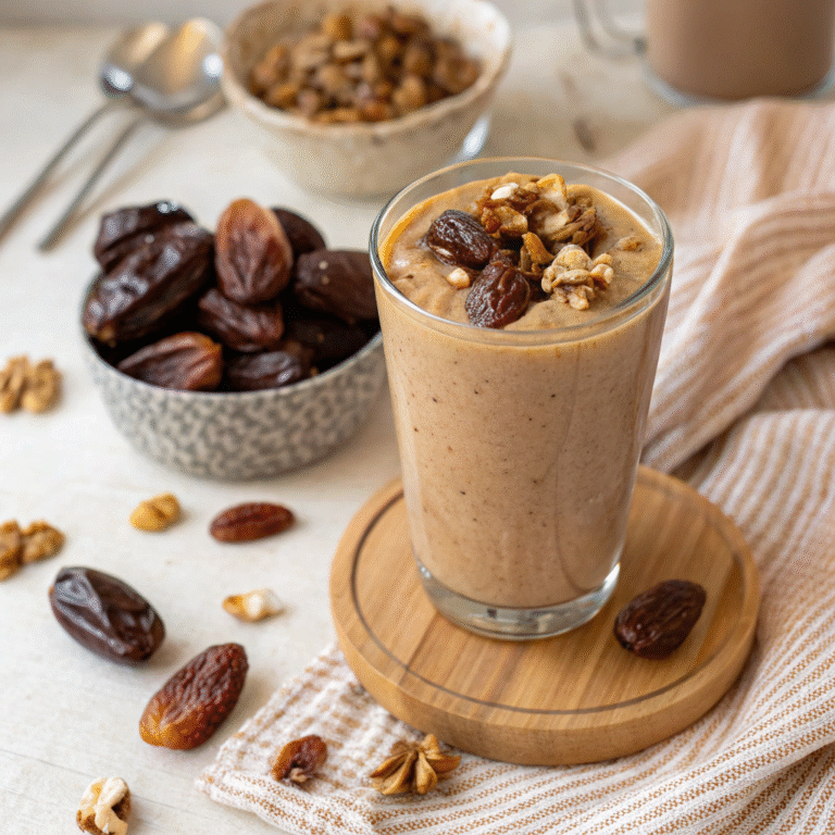 🌰 Date Walnut Delight: The Cozy Smoothie You Didn’t Know You Needed 🥤