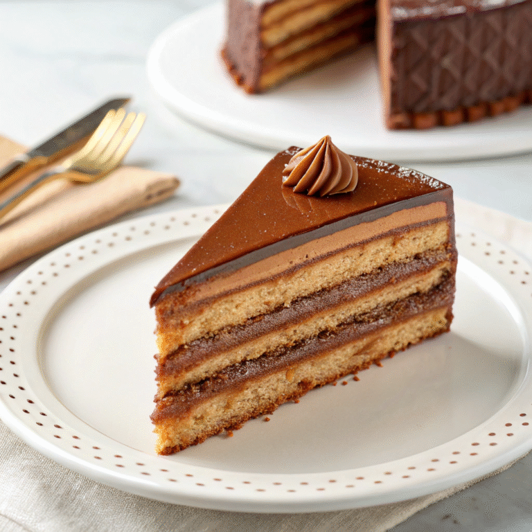 🍰 Caramel-Crowned Royalty: Meet the Dobos Torte