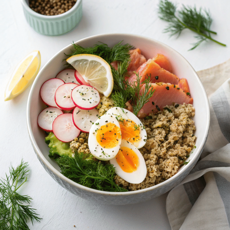 🥣 Grain Bowl Glow-Up: Egg & Smoked Trout Power Bowl