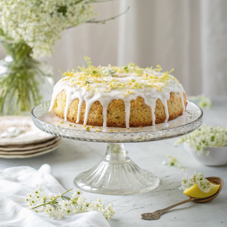 🌸🍋 Elderflower Lemon Drizzle Cake: Your Floral-Zing Loaf Upgrade