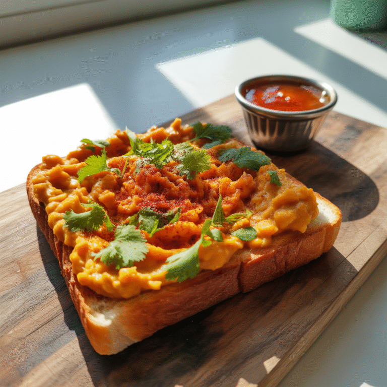 🌶️🥑 Fiery Chickpea Smash Toast: Breakfast With Attitude