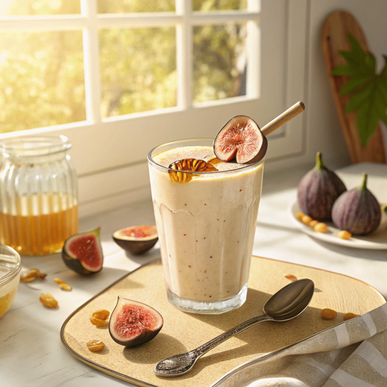 🍯 Fig & Honey Morning Hug: The Cozy Fig Smoothie