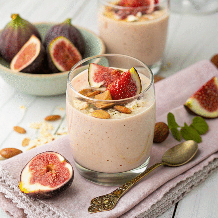 🌰🍯 Figgy Almond Wake-Up: The Creamy Dream Smoothie