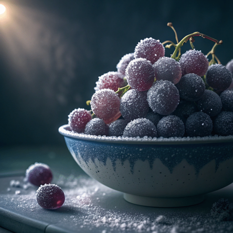 ❄️ Fro-Grapes: When Grapes Cosplay as Sorbet 🍇