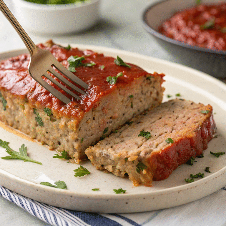 🦃 Garlic-Herb Turkey Meatloaf: Weeknight MVP (Juicy, Easy, Wow) ✨