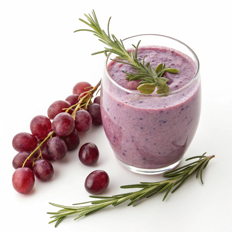 🍇🌿 Herbal Grape Glow-Up: The Grape + Rosemary Smoothie