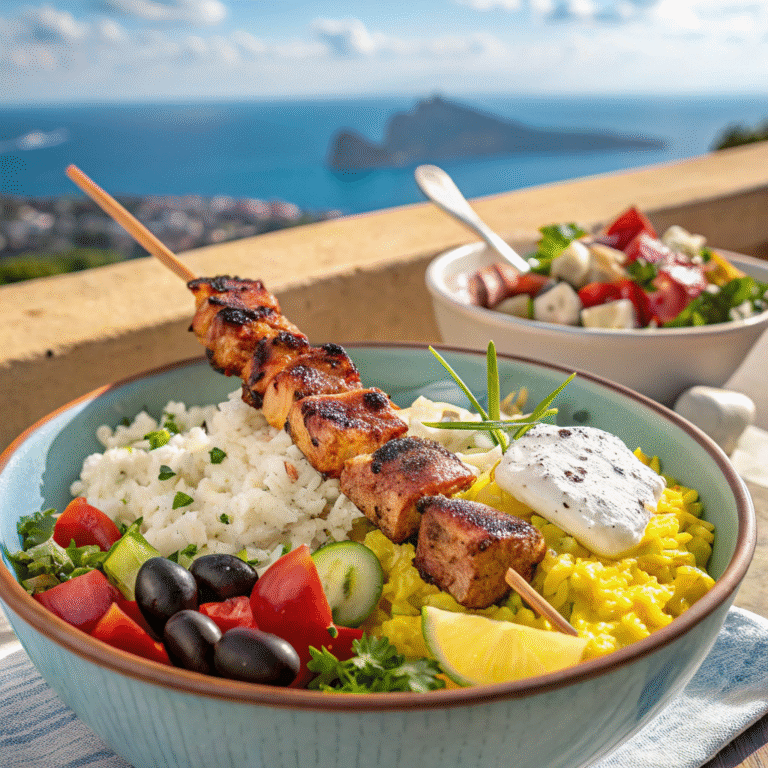 🥙 Greek Yogurt Chicken Souvlaki Bowls: Weeknight Greece on a Plate