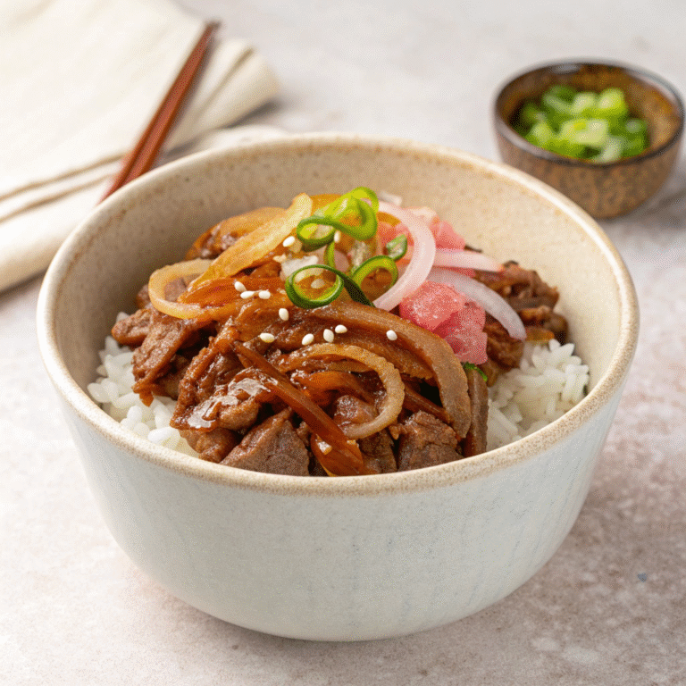 🍚 Beefy Bliss in a Bowl: Meet Gyudon, Japan’s Weeknight Hero