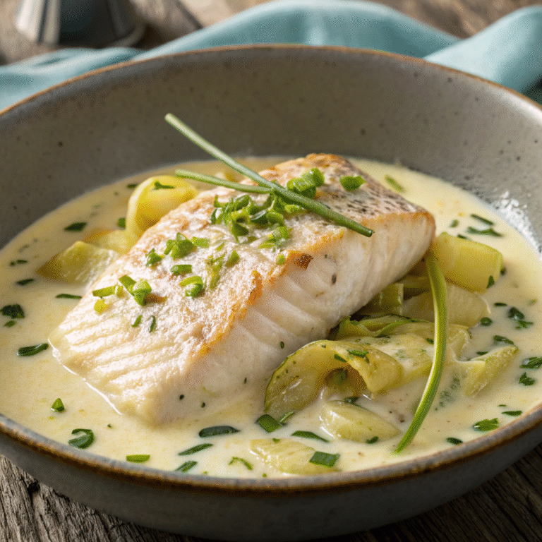 ๐ฃ Catch of the Day: Haddock in Creamy Leek & Wine Bliss