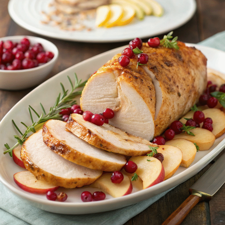 🦃 Cranberry-Apple Party: Hasselback Turkey Breast That Wows